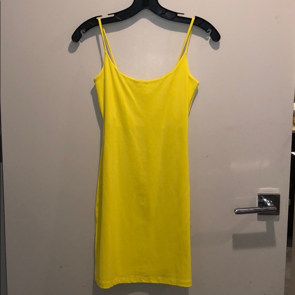 Susana Monaco Yellow Tank Mini Dress